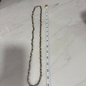 Silver Tone Long Necklace